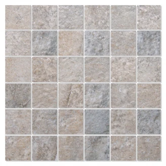 Mosaik Klinker Millenia Grå Matt-Relief 30x30 (5x5) cm